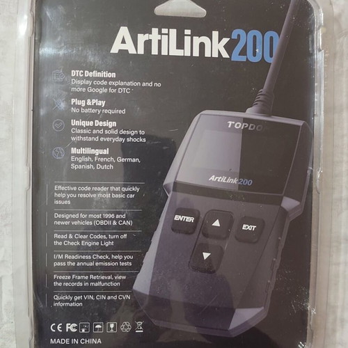 Topdon Artilink 200 OBDII Fault Code Reader diagnostic tool new