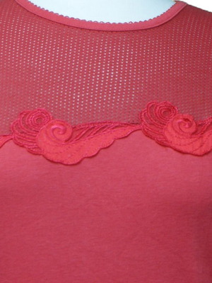 Vintage t-shirt Boutatos new, cotton, size L red