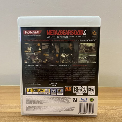 Metal Gear Solid 4 Guns of The Patriots PS3 game used