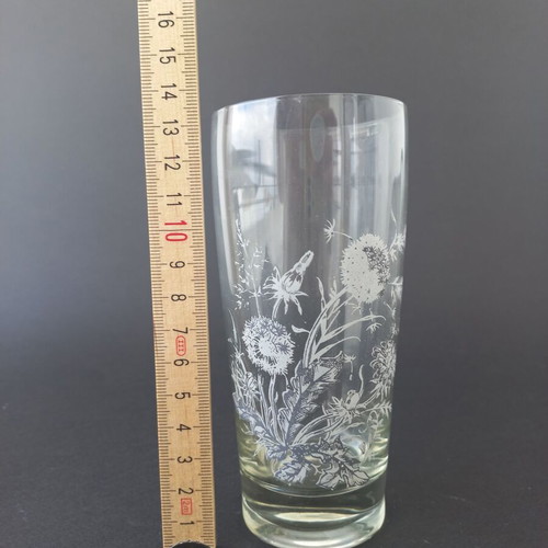 Set of 5 vintage water glasses like new, 60's