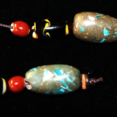 Indico Jewells handmade worry beads with turquoise and lapis lazuli porcelain beads