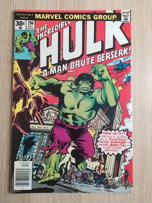 The Incredible Hulk #206 like new, Marvel Comics 1976