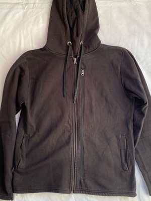 Hooded cardigan used, size L, black