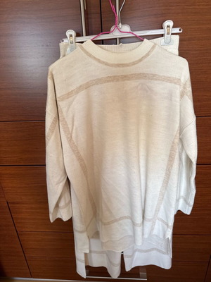 Beige tracksuit set used, comfortable fit