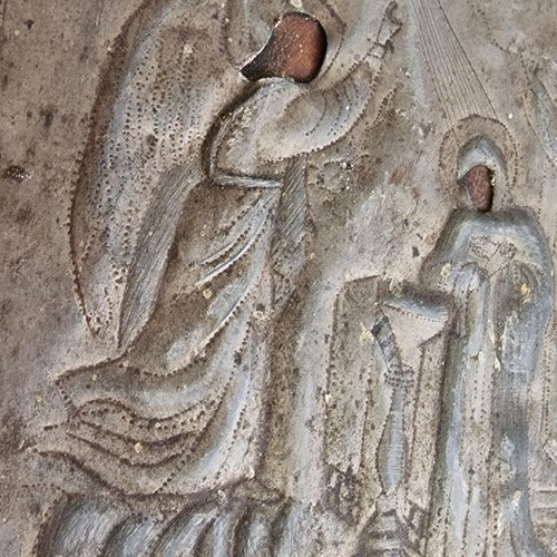 Relief image of the Annunciation used