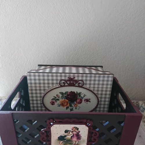 Wooden vintage crate and box handmade, new