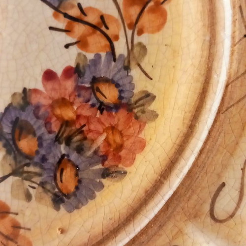 Decorative wall plate used, handmade