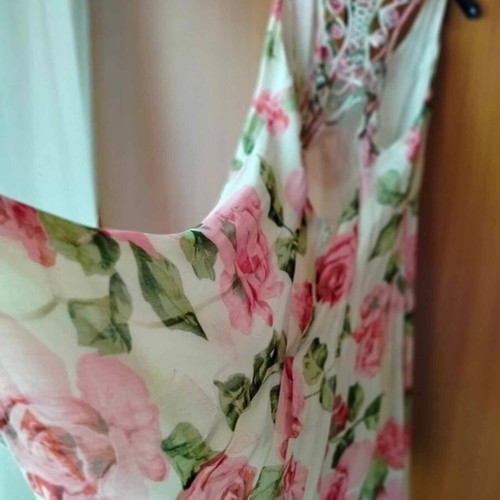 René Derhy dress like new, multicolor, muslin fabric, size L-XL