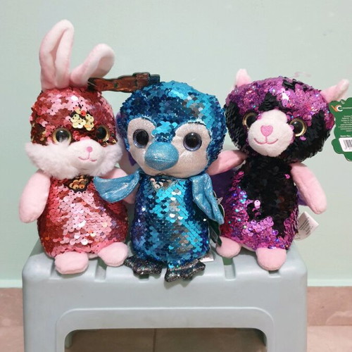 Stuffed animals with sequins new