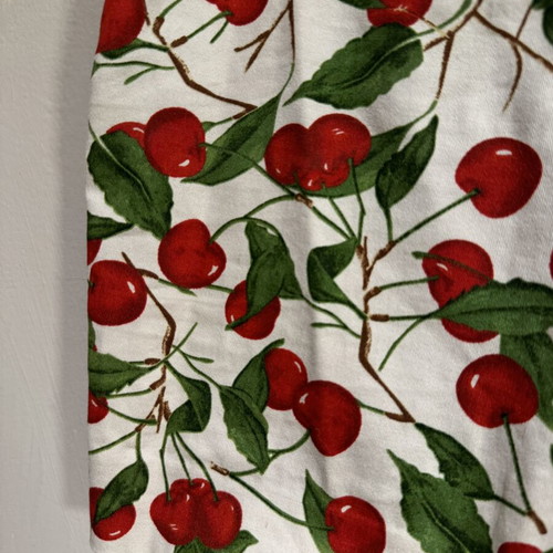 Zara Cherry Print High-Stretch Shorts like new