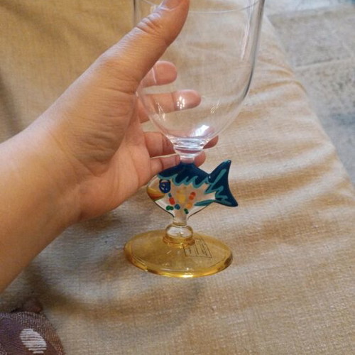 Babyland plastic cup with fish 18 cm like new
