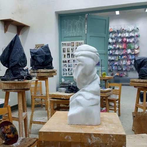 Modern bust marble new, Sebastjano Dobrozi