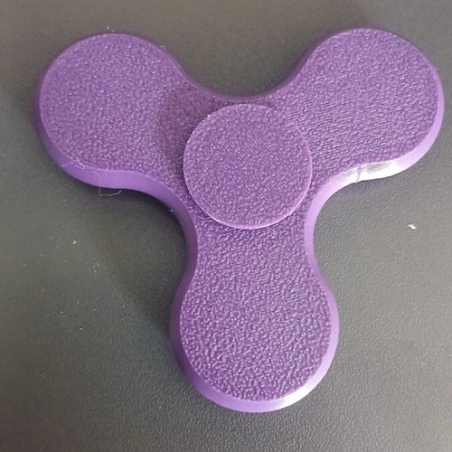 Fidget Spinner new dark purple 3D printed, lightweight, functional