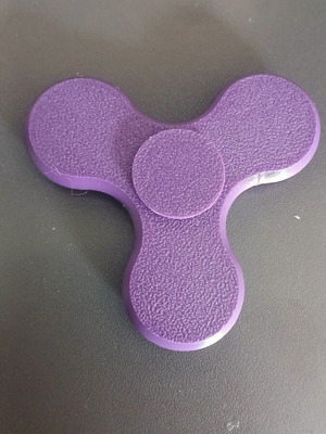 Fidget Spinner new dark purple 3D printed, lightweight, functional