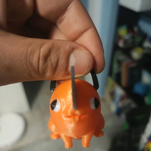Pochita Chainsaw Man 3D printed miniature like new with moving eyes