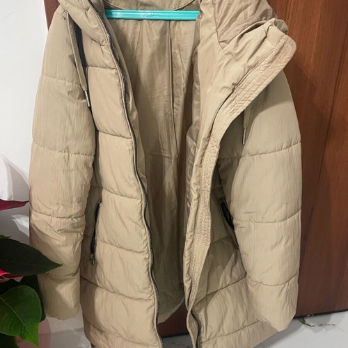 Only warm jacket used, beige, size M