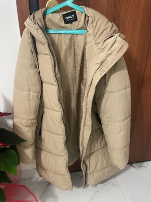 Only warm jacket used, beige, size M
