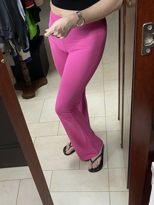 Women's Flared Pants pink, like new, size M