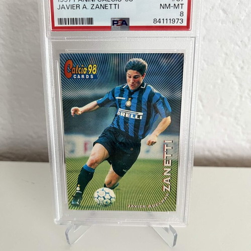 Javier Zanetti 1997 Panini Calcio '98 PSA 8 football card