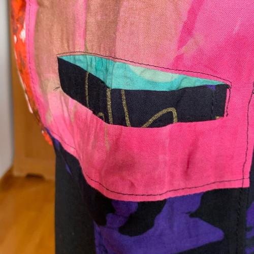 Unisex vintage 90s patchwork vest new, boho style