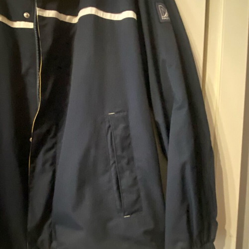 Nautica reversible men's jacket like new, waterproof and windproof, blue and yellow