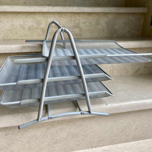 Metal Document Organizer with 3 Tiers like new