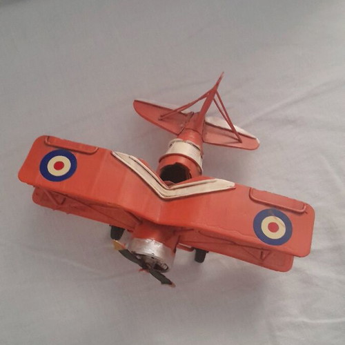 Collectible metal iron airplane