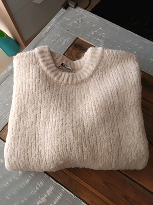 Mango chunky jumper used, size M, cream color