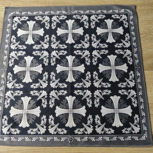 Chrome Hearts μαντήλι τσέπης μεταχειρισμένο, μικρό 29.5x29.5 εκ.