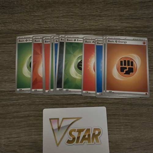 Pokémon TCG bundle with energy cards, VSTAR marker and live codes, like new