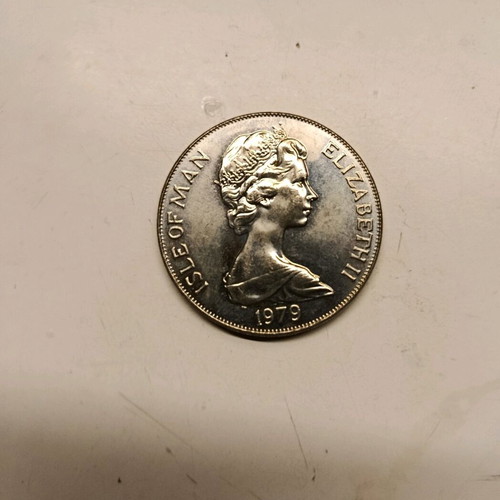 One Crown Isle of Man 1979 Millennium Tynwald coin like new