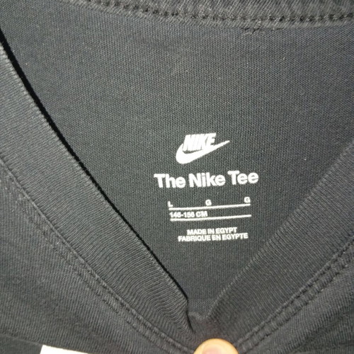 Nike T-shirt, black and white, size L
