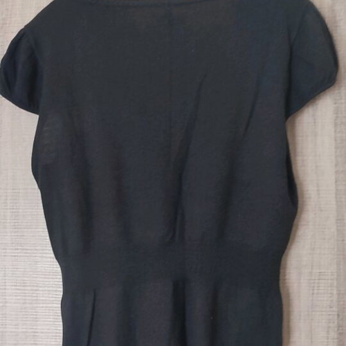 Naf Naf black cardigan like new with bow, size M