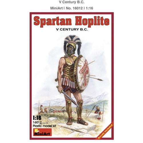 MiniArt Spartan Hoplite 1:16 Model Kit New