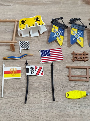 Playmobil flags parts used, set