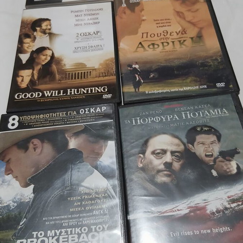 DVD set of 6 foreign movies with Greek subtitles like new