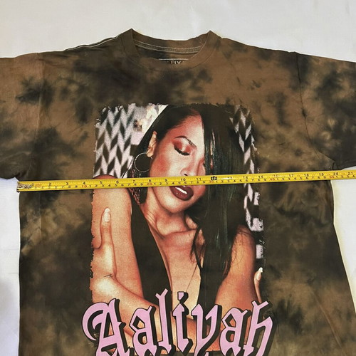 Aaliyah brown graphic T-shirt medium Y2K