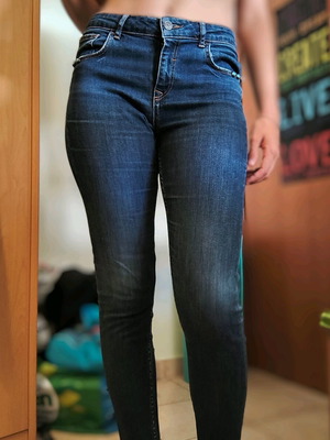 Zara jeans like new, size 38, blue, slim fit