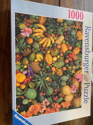 Ravensburger puzzle 1000 pieces used, fruits