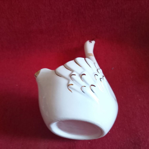 Porcelain Swan Candy Vase, 22x15x13 cm, 1970