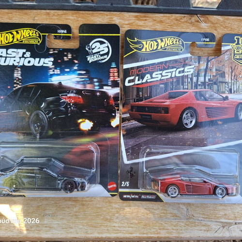 Hot Wheels Ferrari Testarossa και BMW M5 παιχνίδια καινούργια