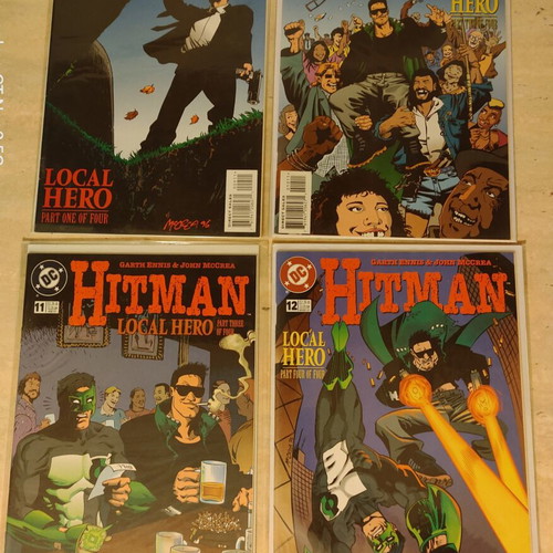 Hitman #9-12 Local Hero comic set mint condition