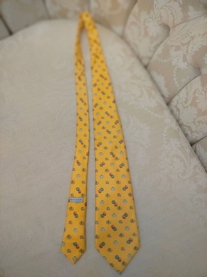 Bvlgari men's tie yellow new
