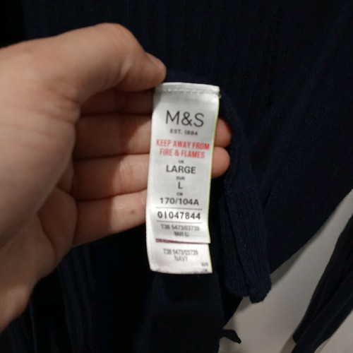 Spring cardigan blue thin knitted long Marks & Spencer like new