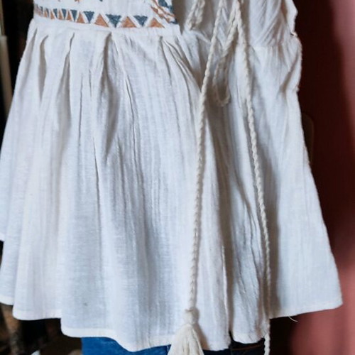 Boho T-shirt with embroidery