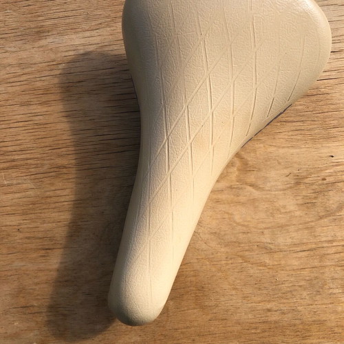 BMX Bicycle Saddle Cream Vintage New