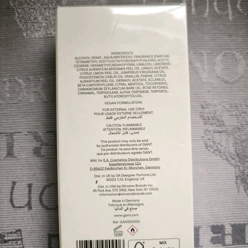 Άρωμα Gant 1949 ανδρικό καινούργιο 100ml Eau de Toilette