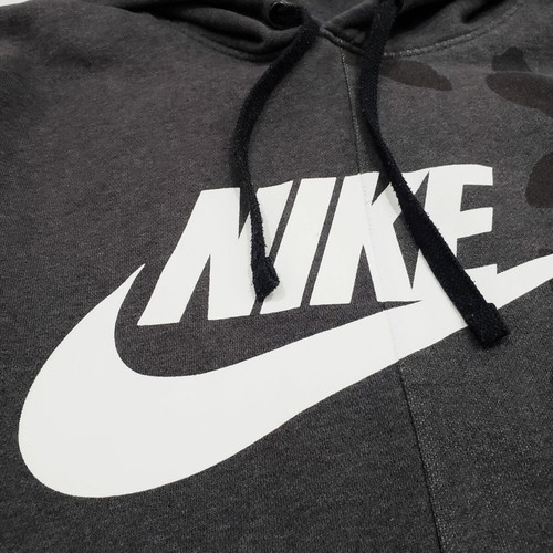 Nike AOP Club Fleece Hoody men's size L like new, gray