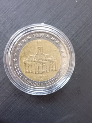 Germany 2009 Two Euro Coin used with Saint Ludwig Church