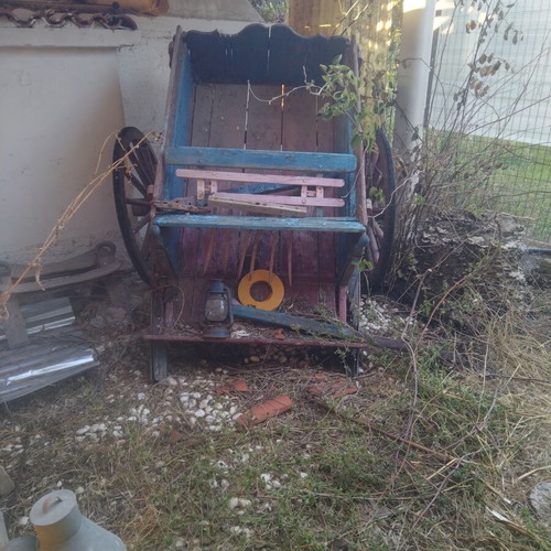 Cart used, decorative for garden or store
